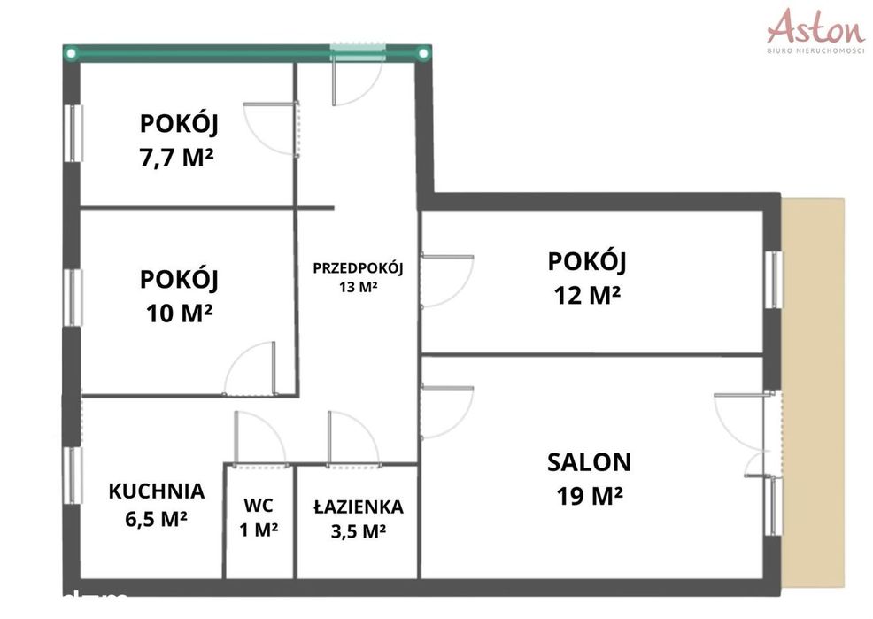 Ustawne 4 pokoje - do wprowadzenia, balkon