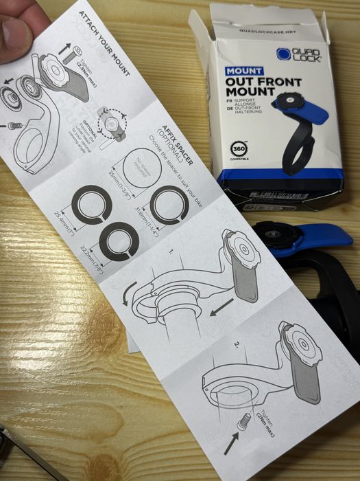 Suporte Quad Lock para bicicleta e trotinete