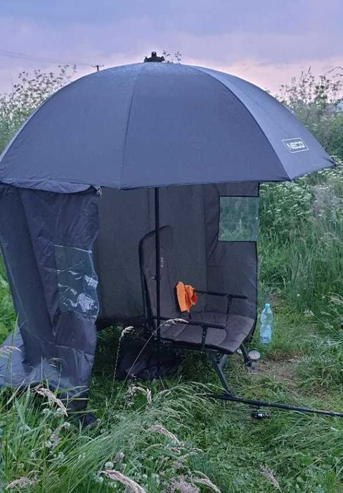NOWY Duży Parasol Wędkarski Ogrodowy Plażowy Łamany 220cm Wodoodporny UV
