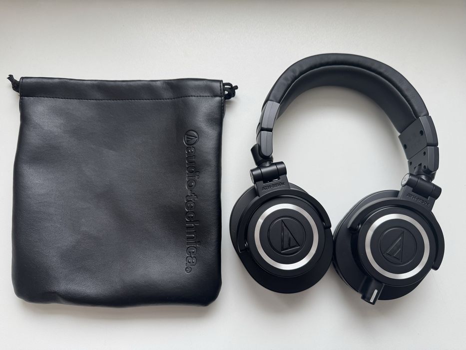 Audio-Technica ATH-M50x – Stan 10/10, użyte kilka razy, komplet