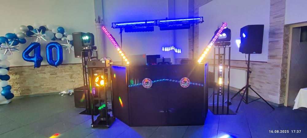 Nagłośnienie i oświetlenie Dj na impreze