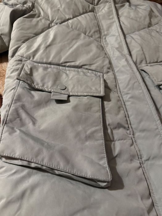 Стильна жіноча куртка на холодну осінь і теплу зиму L розмір