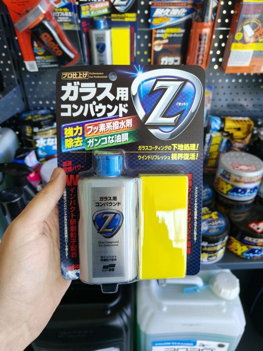 Абразивний очищувач скла Soft99, очисник від водного каменю на склі