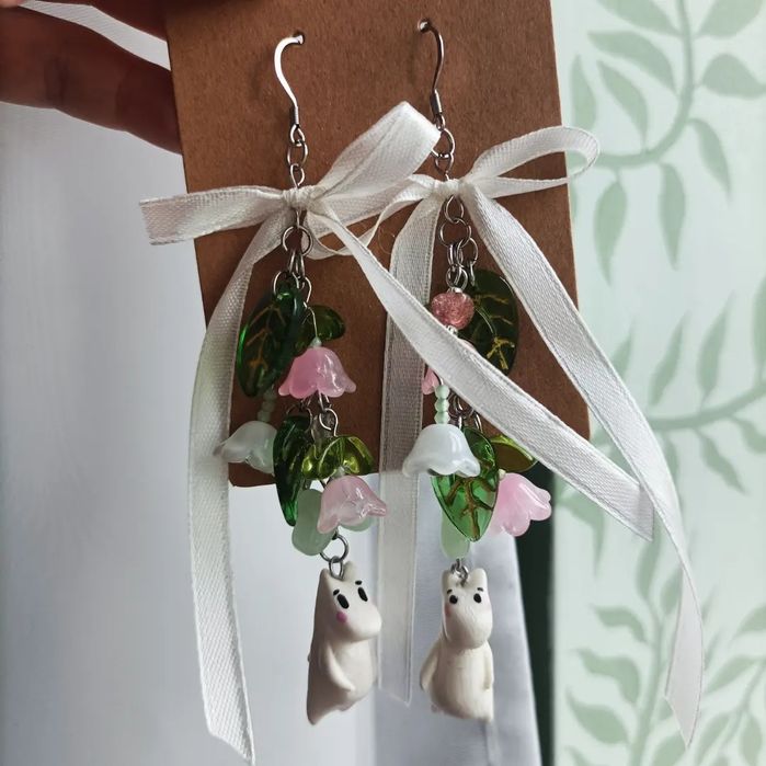 Kolczyki Muminki długie