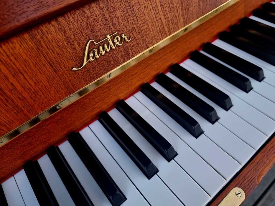 Pianino SAUTER 101cm RENNER 1960r moderator BRĄZOWY MATOWY