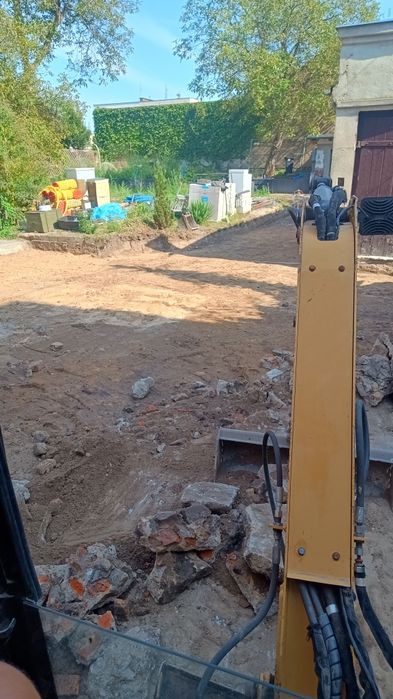 Usługi minikoparka koparka koparko ładowarka