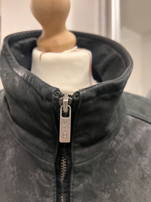 Ochnik kurtka skorzana meska zimowa czarna XXL