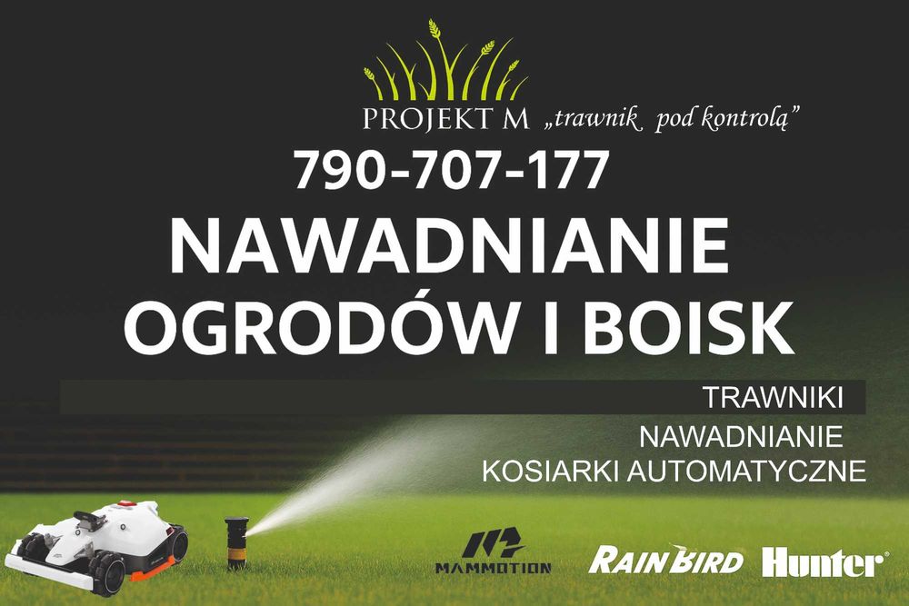 Nawadnianie ogrodu i boisk