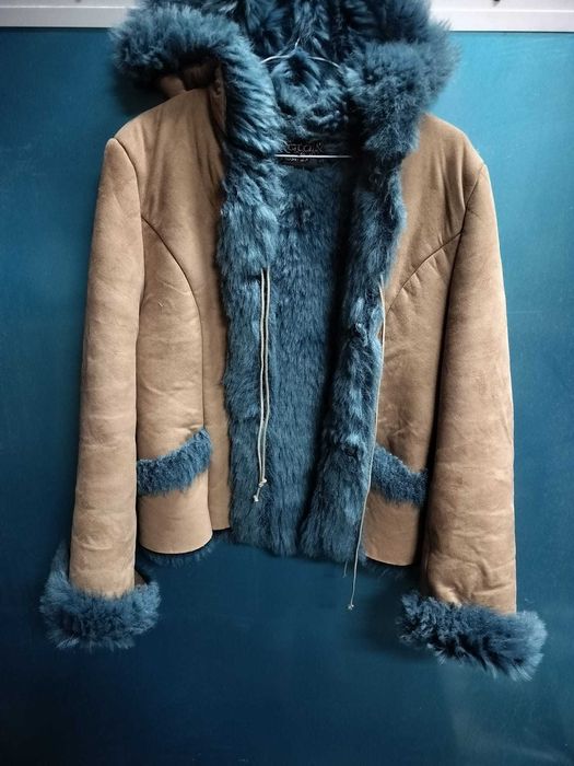 Kurtka kożuszek  futerko NATALIA w stylu "Birdie"