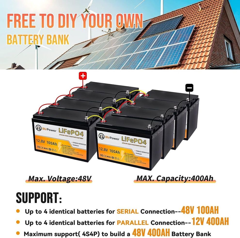 В наявності Lifepo4 тяговый аккумулятор батарея 12v (12в) 100ah (100ач ...