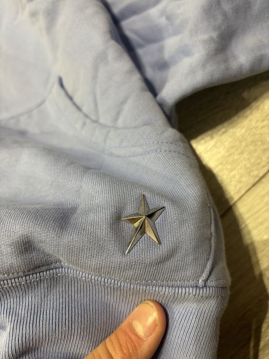 Mugler x H&M Bluza z Kapturem Błękitna Logo XS UNIKAT