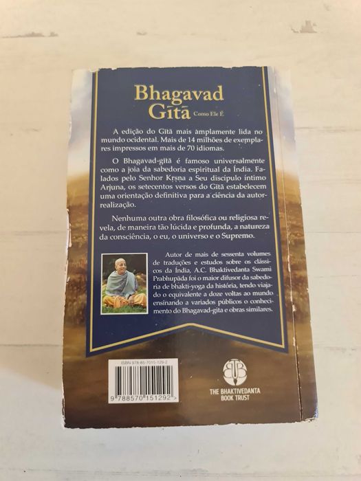 Livro Bhagavad Gita Hinduísmo Book Krishna Hinduism