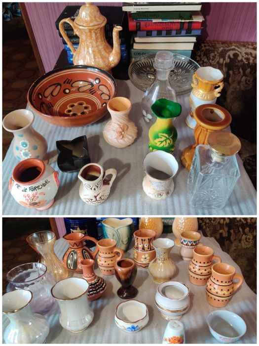 Сервіз, глечикі, кувшини та інший посуд