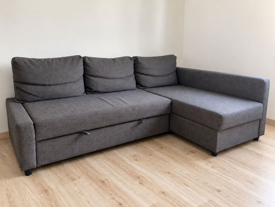 Sofá-cama de canto com arrumação IKEA FRIHETEN