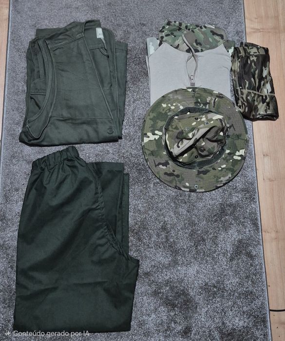 Roupa caça variada