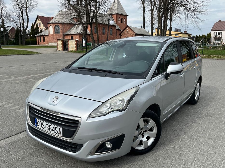 Peugeot 5008 1.6BlueHDI 120KM NAVI LED Klimatronik Wielofunk Kier Zadbany