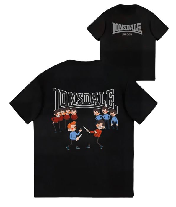 Мужская футболка Lonsdale London Fight Spider logo унисекс лонсдейл