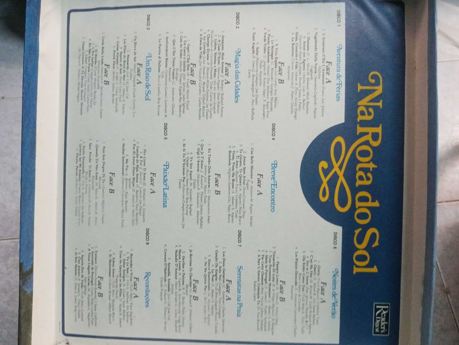 Oito Lp's em vinil, maiores êxitos da Europa latina