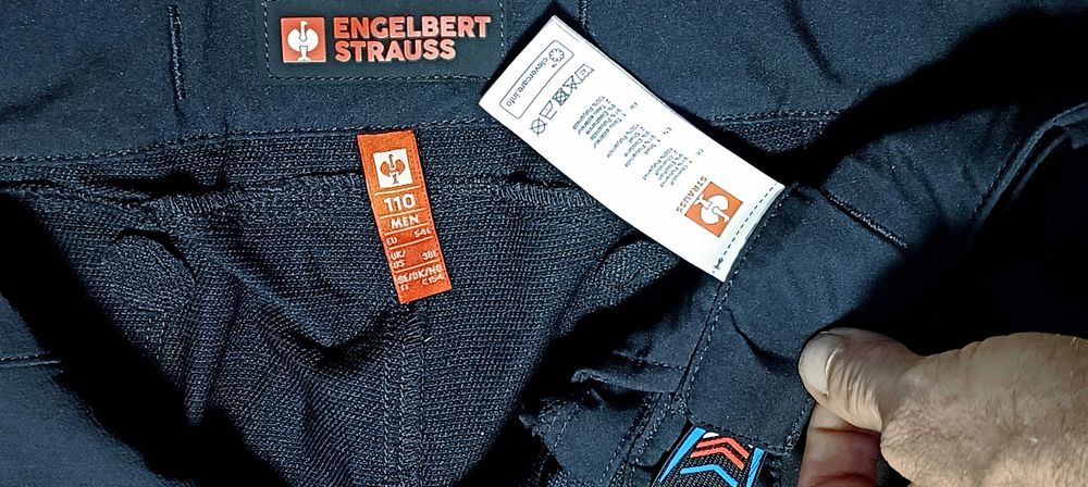 Męskie elastyczne spodnie ENGELBERT STRAUSS DYNASHIELD SOLID r.XL(110) stan idealny