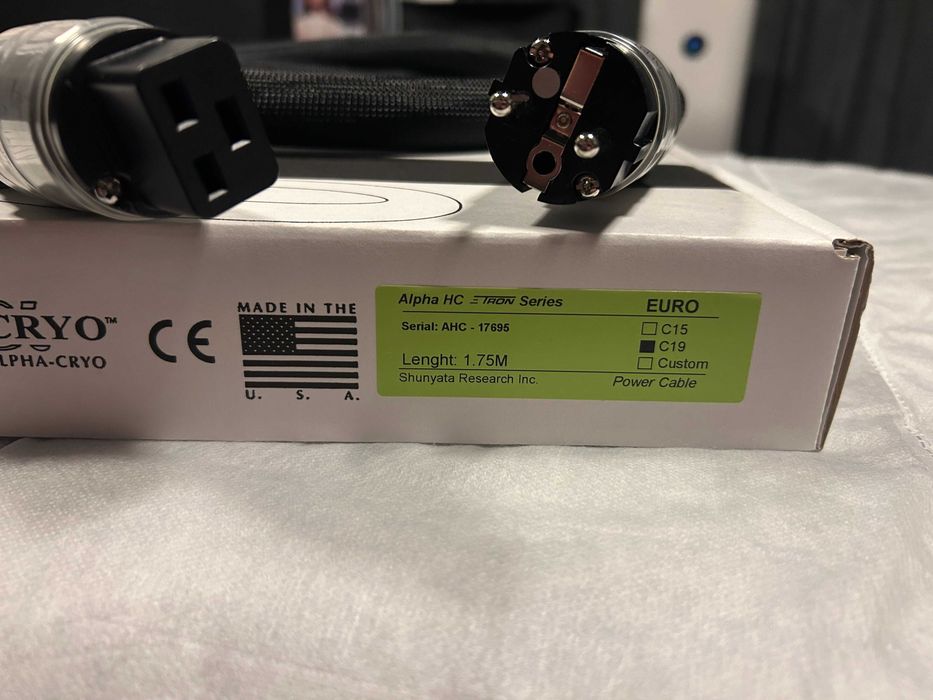 Shunyata Research ZiTRON ALPHA HC (High-Current) z wtyczką C19, 1,75m