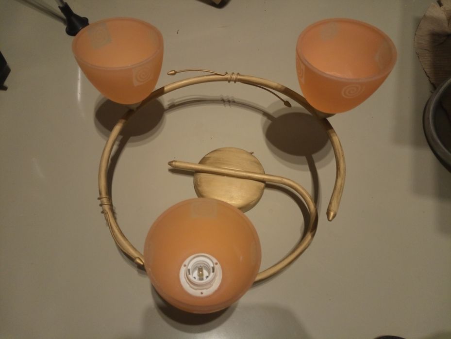 Zestaw oświetlenia - lampa sufitowa i kinkiet