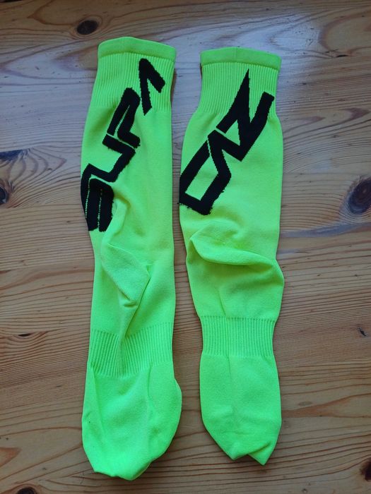 Skarpetki kolarskie Supacaz Twisted Socks Neon Yellow 40-43
