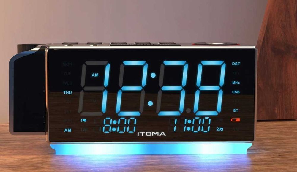 Radio sieciowe FM projektor z godziną iTOMA CKS509