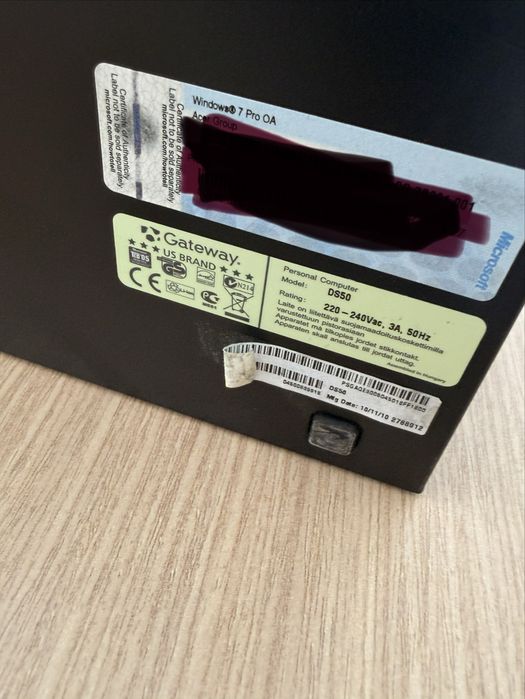 PC desktop  Gateway DS50