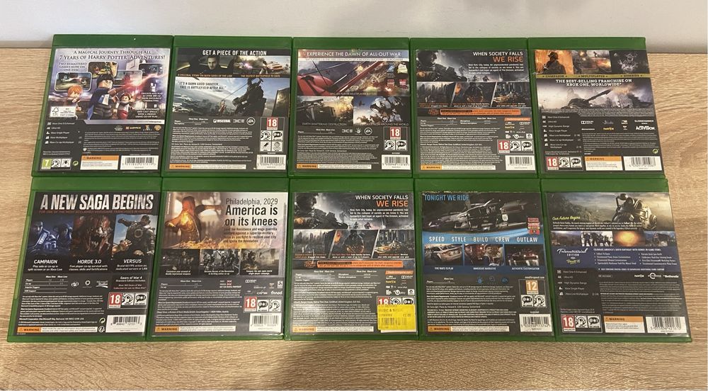 Zestaw 10x GRA - Xbox One / Lego, Battlefield, Need For Speed, CoD