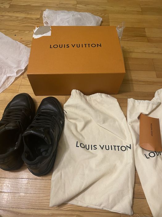 кроссовки луи витон trainer black