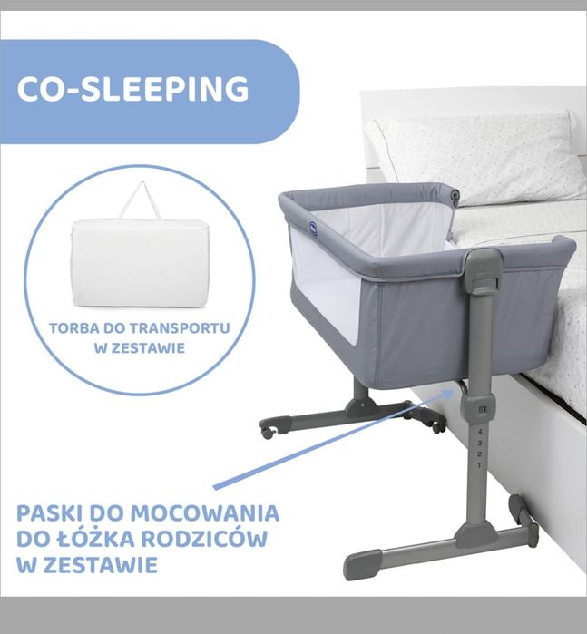 Łożeczko turystyczne/dostawne Chicco Next2Me Essential
