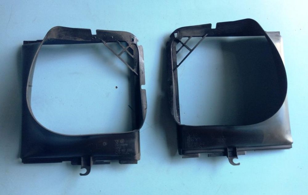 Диффузор радиатора интеркуллера задний (L\R) Volkswagen Touareg Vw