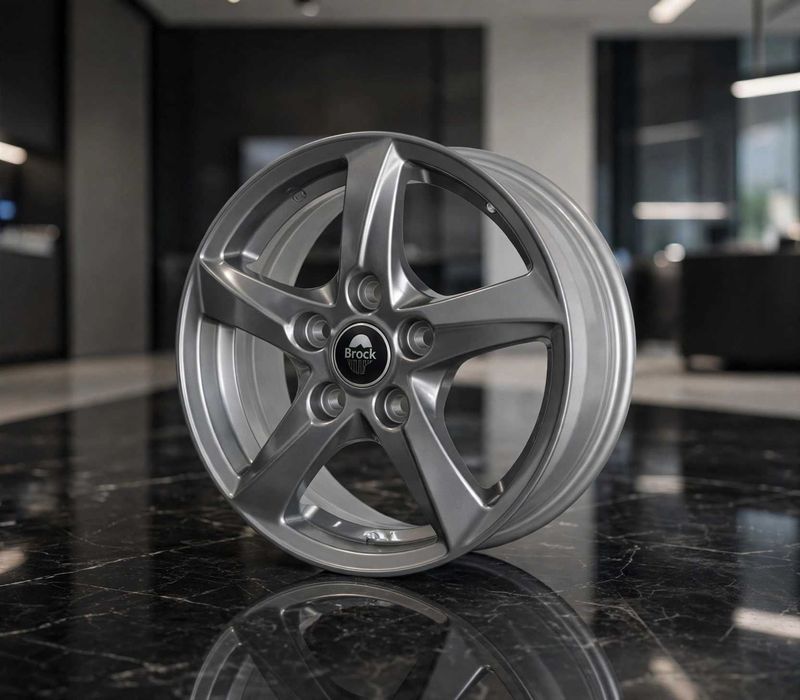 Felgi 15 cali Mercedes Citan Renault Megane 6Jx15 ET35 Brock KBA 50446 grafitowe