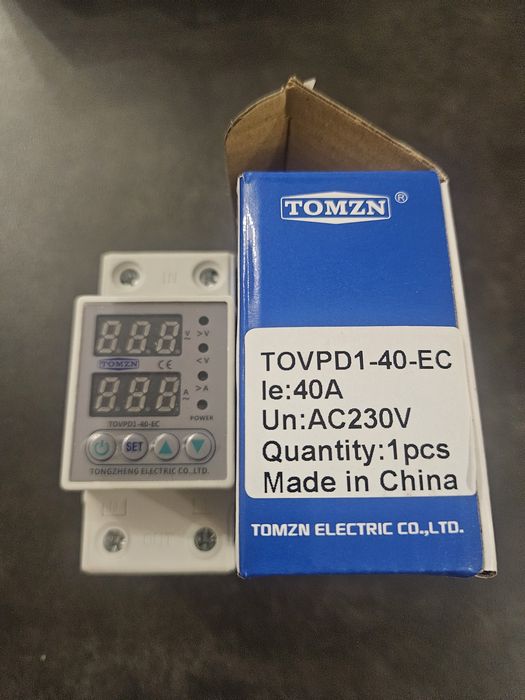 Реле напряжения  EARU, TOMZN, VOLTAGE WI-FI 40 А, 63A