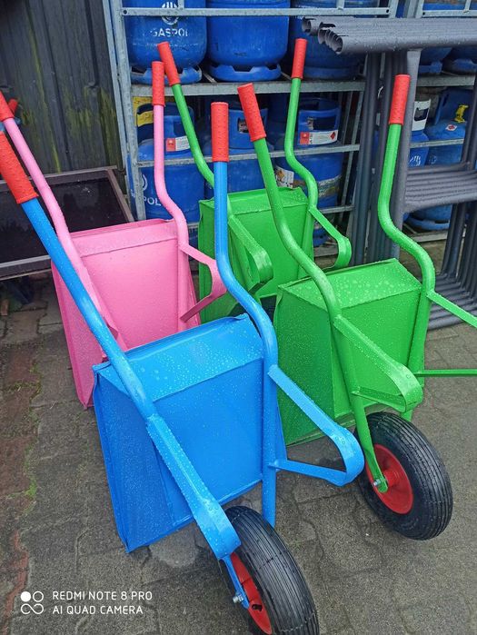 Taczka dziecięca mini metalowa