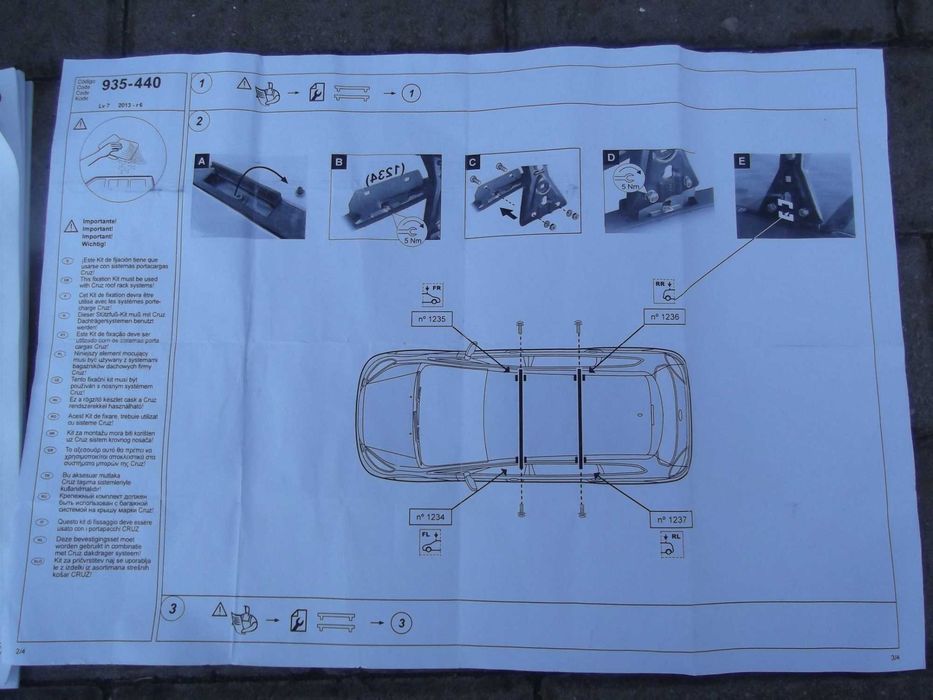 Bagażnik dachowy Ford S-Max