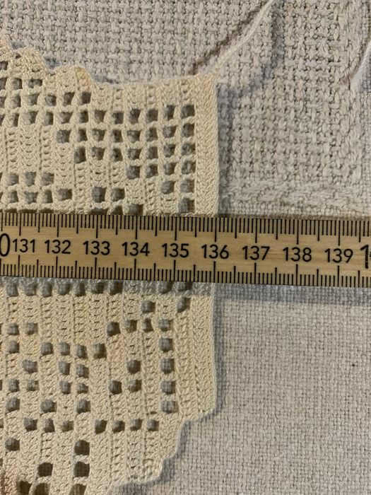 Renda crochet p/ cortina