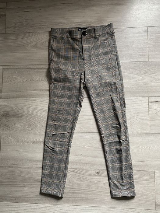 Spodnie w krate ZARA