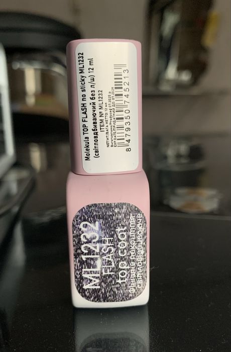 Світловідбиваючий топ nails molekula flash effect no sticky 12 мл