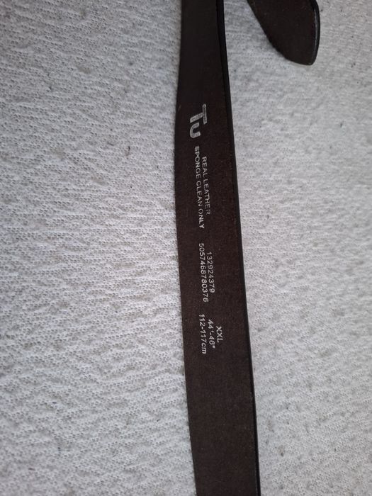 Pas Męski Skórzany Do Spodni 3 cm ciemny brąz.