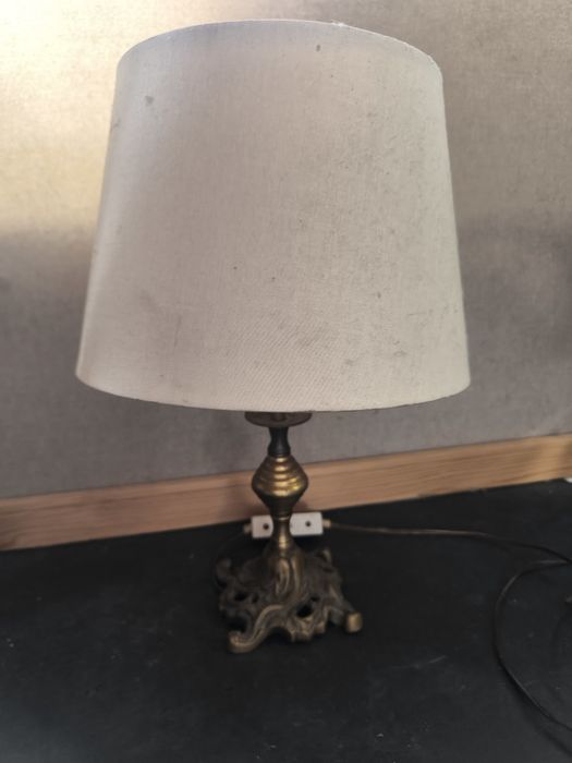 Candeeiro de Mesa Vintage em Latao