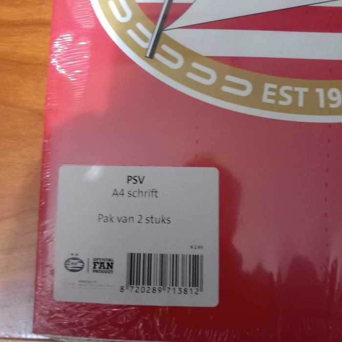 PSV Eindhoven Caderno A4 NOVO