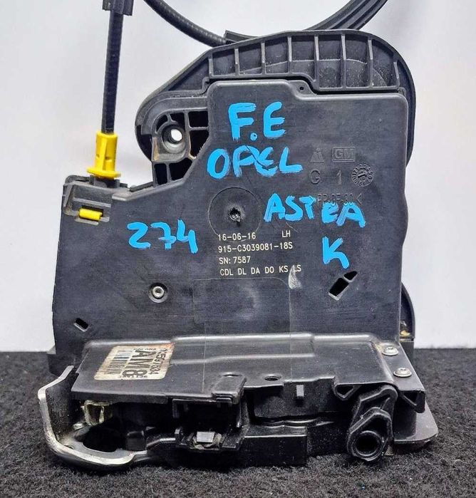 Fechadura / Fecho Porta Frente Esquerdo 13597534 - OPEL ASTRA K