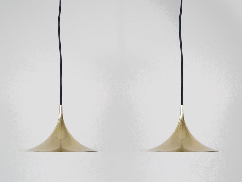 Para duńskich vintage lamp Semi proj. Bonderup i Thorup, Fog og Morup