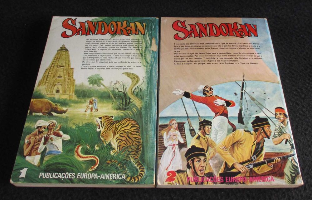 Livros Sandokan Emilio Salgari 1977