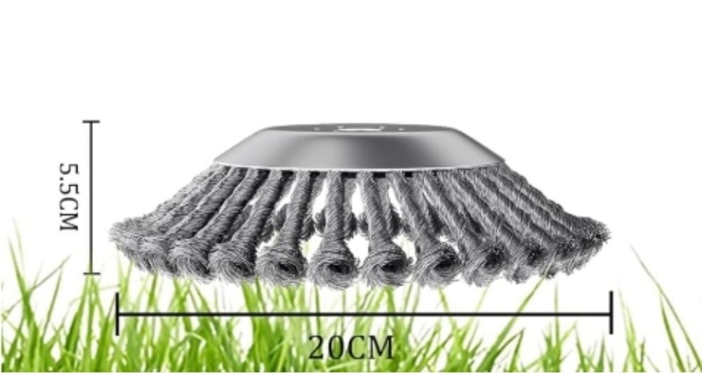 Szczotka druciana do przycinania usuwania chwastów do podkaszarki 20cm FV R03