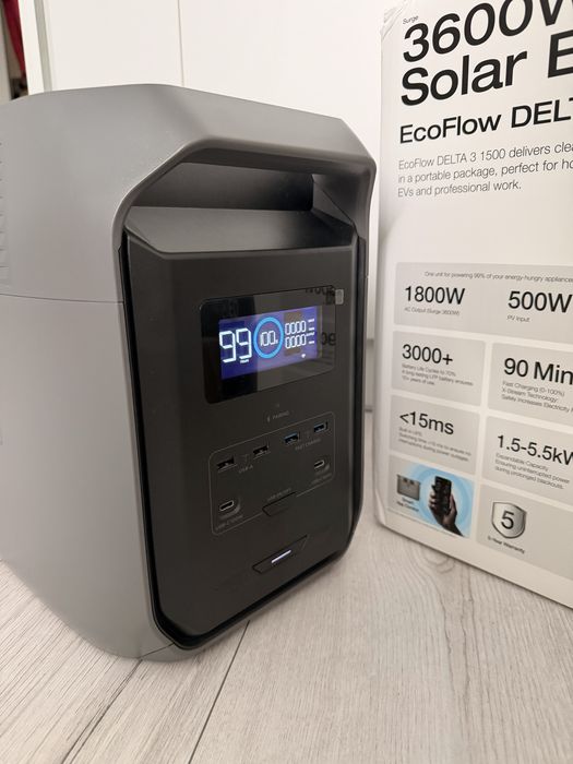 EcoFlow Delta 3 1500 - зарядна станція для квартири