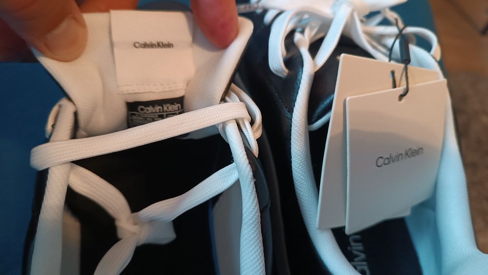 Buty męskie CK oryginalne Calvin Klein skórzane NOWE 45 rozmiar, Super okazja, polecam