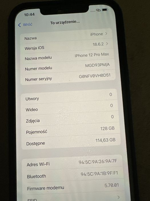 Iphone 12 pro max 128 GB złoty