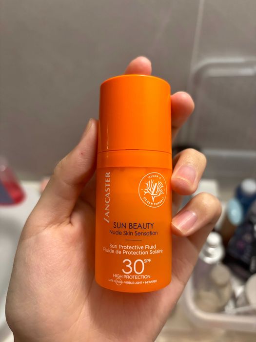 Zestaw kosmetyków: TheOrdinary VitC + Shiseido SPF50 + Lancaster SPF30